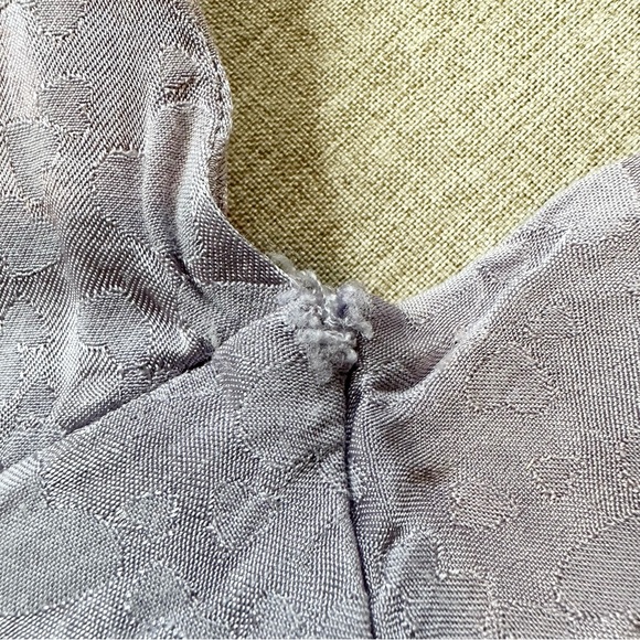 Topshop Bridal Heart Jacquard Halter Satin Maxi Slip Dress Lilac Lavender Size 6 - Picture 4 of 6